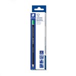 STAEDTLER 108 LUMOCOLOR PERMANENT GLASOCHROM PENCIL GREEN BOX 12