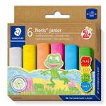 STAEDTLER NORIS 2365 JUNIOR SIDEWALK CHALK ASSORTED BOX 6 HANGSELL