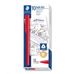 STAEDTLER PEN 432 STICK ICE MEDIUM RED