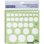 STAEDTLER 977 510 METRIC CIRCLE DRAFTING TEMPLATE 2MM50MM