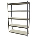 ACERACK STALLION SHELVING UNIT 5 SHELVES 1800 X 1200 X 400MM DARK GREY