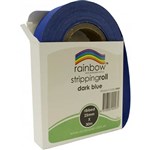 RAINBOW STRIPPING ROLL RIBBED 25MM X 30M DARK BLUE