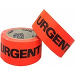 STYLUS 455 PRINTED PACKAGING TAPE URGENT 48MM X 66M FLUORO ORANGE