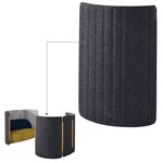 SEACHANGE SCREEN CURVED 206 X 206 X 1160MM CHARCOAL  LIGHT GREY