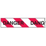 BRADY ECONOMY BARRICADE TAPE DANGER 75MM X 150M REDWHITE STRIPE
