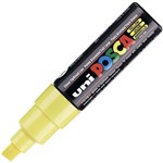 POSCA PC8K PAINT MARKER CHISEL BROAD 8MM YELLOW
