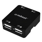 MBEAT 4PORT HUB USBA 20 BLACK