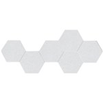 SANA ACOUSTIC SHAPES HEXAGONS 300 X 260MM FROST PACK 6