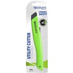 WESTCOTT 16475 RETRACTABLE CERAMIC SAFETY BLADE UTLITY CUTTER