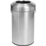 COMPASS URBAN OPEN TOP BIN 60 LITRE STAINLESS STEEL