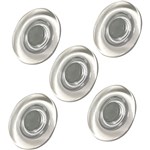 VISIONCHART GLASSBOARD SUPER STRONG MAGNETIC BUTTONS 30MM CLEAR PACK 5