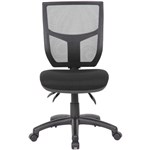 YS DESIGN HALO TASK CHAIR HIGH MESH BACK BLACK