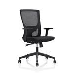 INITIATIVE PLUTO TASK CHAIR MEDIUM MESH BACK ADJUSTABLE ARMS BLACK