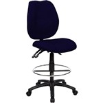 SABINA DRAFTING CHAIR HIGH BACK BLUE