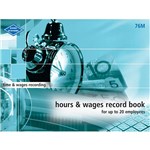 ZIONS 76M HOURS AND WAGES RECORD BOOK MEDIUM UP TO 20 EMPLOYEES 215 X 285MM
