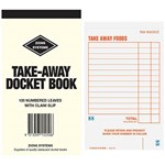 ZIONS TA TAKEAWAY DOCKET BOOK SINGLE PLY 100 PAGE 172 X 99MM