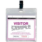 ZIONS WCVSFR VISITORS PASS PLASTIC WALLETS PACK 25